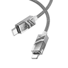 Кабель Borofone BU42 Octavia Type-C – Lightning (1.2 м · 60W · 3A) (Gray)