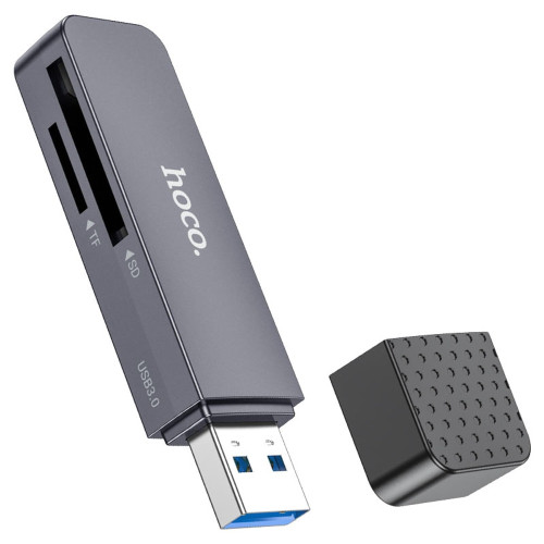 Картридер Hoco HB45 USB3.0 gray