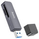 Картридер Hoco HB45 USB3.0 gray