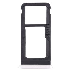 Держатель SIM-карты и карты памяти для Nokia 6.1 (версия на 2×SIM) (Silver)
