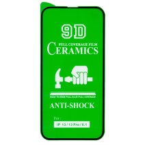 Захисна плівка Ceramic для Apple iPhone 13 (Full Glue) (Black)