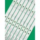 Прямая подсветка для телевизора Akai 50″ MS-L1469 V5 (9 планок по 440 мм, 4 LED, линза 17 мм, 3 В)