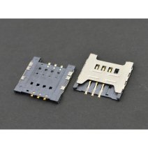 Роз'єм SIM-карти для Samsung C3322 3 pin (6 кріплень) (One SIM)