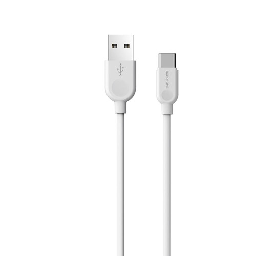 Кабель Borofone BX14 USB-A – Type-C (3 м · 12W · 2.4A) (White)