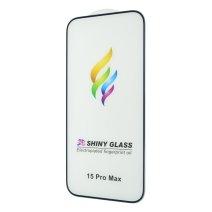 Защитное стекло Color Frame для Apple iPhone 15 Pro Max (Full Glue) (Blue)