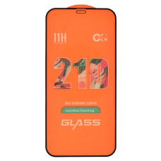 Защитное стекло в тех упаковке для Apple iPhone 12 Pro (Full Glue) (0.3 мм, 2.5D) (Black)