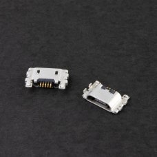 Роз'єм зарядки для Sony D5303 Xperia T2 Ultra 5 pin (6 кріплень) (контакти вгорі) (Micro USB) без шлейфа