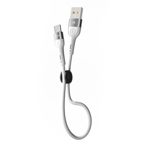 Кабель Ridea RC-XS51 Silicone USB-A – Type-C (0.25 м · 15W · 3A) (White)