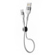 Кабель Ridea RC-XS51 Silicone USB-A – Type-C (0.25 м · 15W · 3A) (White)