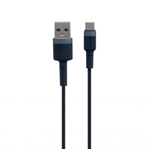 Кабель Baseus Cafule USB-A – Type-C (0.5 м · 15W · 3A) (CATKLF-AG1) (Black/Gray)