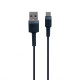 Кабель Baseus Cafule USB-A – Type-C (0.5 м · 15W · 3A) (CATKLF-AG1) (Black/Gray)