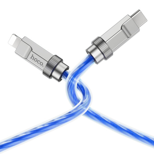 Кабель Hoco U113 Type-C – Lightning (1 м · 20W · 3A) (Blue)