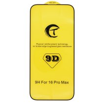 Защитное стекло CT 9D для Apple iPhone 16 Pro Max (Full Glue) (Black)