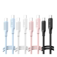 Кабель XO Q265B Type-C – Type-C (30шт) (1 м · 60W · 3A) (Rainbow)