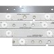 Пряма підсвітка для телевізора Hisense 42″ SVH420A95 Rev1.1 (9 планок по 420 мм, 5 LED, лінза 15,5 мм, 3 В)