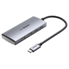 USB-хаб UGREEN CM480 Type-C (3xUSB 3.2 · 2xType-C) (Dark Gray)