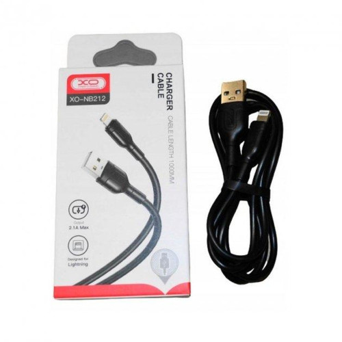 Кабель XO NB212 USB-A – Lightning (1 м · 10.5W · 2.1A) (Black)