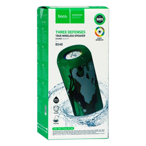 Bluetooth колонка Hoco BS48 (Camouflage Green)