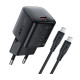 Сетевое зарядное устройство Acefast A118 USB-C (30W · 3A) с кабелем Type-C – Type-C (Black)
