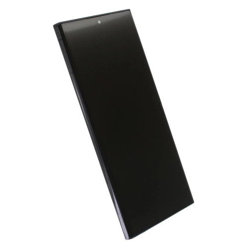 Дисплей для Samsung S908 Galaxy S22 Ultra з тачскріном в рамці (Black) (Original)