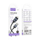 Кабель Hoco X118 USB-A – Lightning з дисплеєм (1 м · 12W · 2.4A) (Black)