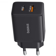 Сетевое зарядное устройство Baseus Cube Fast Charger USB-A+USB-C (30W · 3A) (P10111404113-00) (Black)