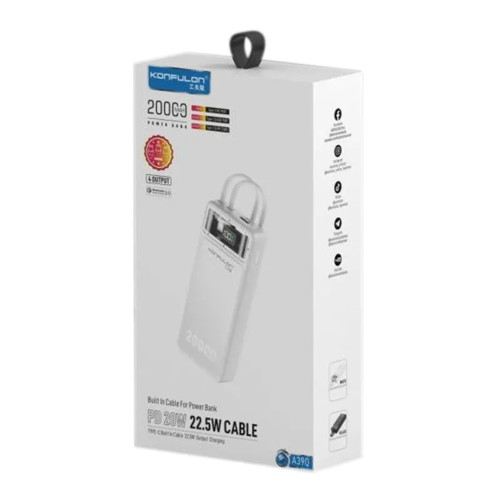 Повербанк Konfulon A39Q 22.5W (20000 mAh) (Black)