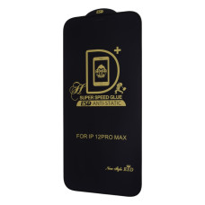 Захисне скло PRIME для Apple iPhone 12 Pro Max (Full Glue) (0.3 мм, 2.5D) (Black)