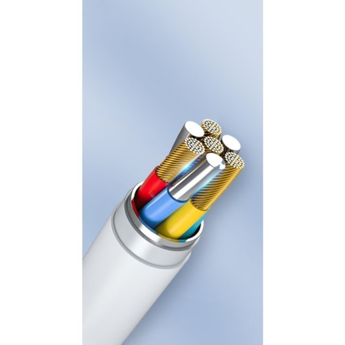Кабель XO NB212 USB-A – Micro-USB (1 м · 10.5W · 2.1A) (White)