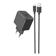 Мережевий зарядний пристрій Hoco CS11A USB-A (10.5W · 2.1A) з кабелем USB-A – Micro-USB (Black)