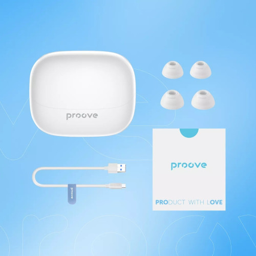 Наушники Bluetooth Proove Digital Pro TWS with ANC (APP) (White)