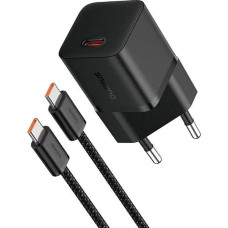 Сетевое зарядное устройство Baseus GaN5 Mini USB-C (25W · 3A) с кабелем Type-C – Type-C 100W (P10110909113) (Black)