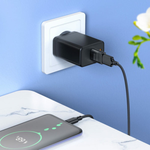 Переходник OTG Borofone BV18 USB-A 3.0 – Type-C (Black)