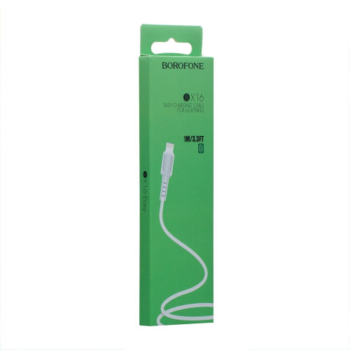Кабель Borofone BX16 USB-A – Lightning (1 м · 12W · 2.4A) (White)