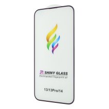 Захисне скло Color Frame для Apple iPhone 13 (Full Glue) (Purple)