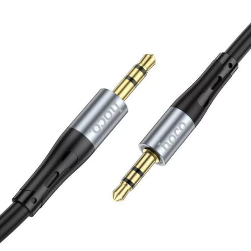 Аудіокабель AUX Hoco UPA22 3.5 мм (1 м) (Black)