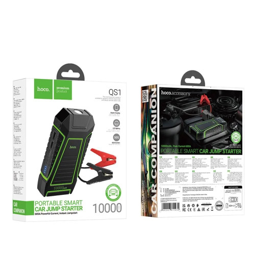 Повербанк Hoco QS1 Jump Starter (10000 mAh) (Black)