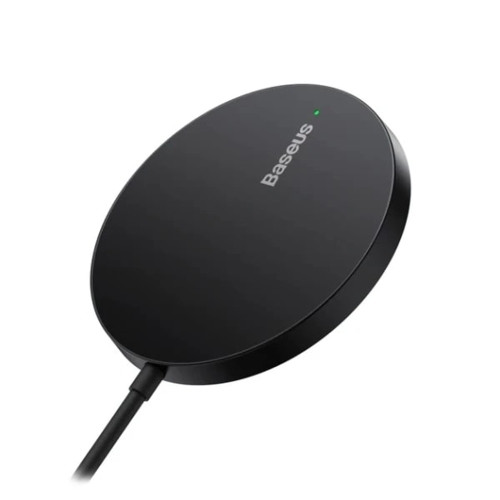 Бездротовий зарядний пристрій Baseus Simple Mini3 Magnetic Wireless Charger (15W) (Black)