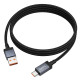 Кабель Hoco X118 USB-A – Type-C з дисплеєм (1 м · 15W · 3A) (Black)