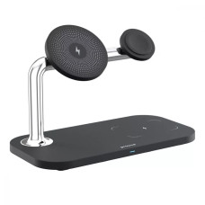 Бездротовий зарядний пристрій Proove Magnetic Field 3в1 (15W) (Black)