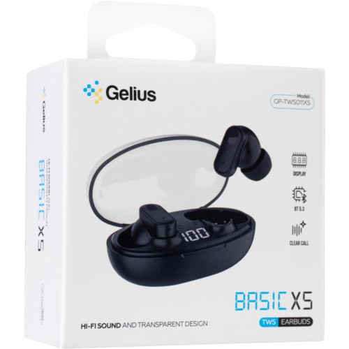 Наушники Bluetooth Gelius Basic XS GP-TWS011XS (Black)