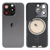 Задняя крышка для Apple iPhone 15 Pro (Black) (Original PRC) со стеклом камеры