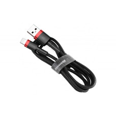 Кабель Baseus Cafule USB-A – Lightning (1 м · 20W · 2.4A) (CALKLF-B19) (Black/Red)