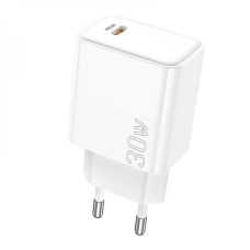Сетевое зарядное устройство Borofone BA77A USB-C (30W · 3A) (White)