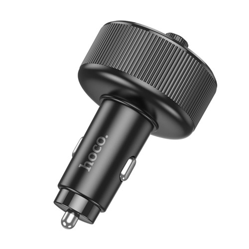 FM-модулятор Hoco E82 2xUSB-A+USB-C (30W · 3A) (Black)