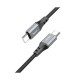 Кабель Hoco X86 Type-C – Type-C (1 м · 60W · 3A) (Black)
