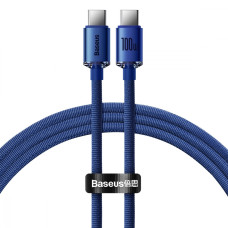 Кабель Baseus Crystal Shine Series Type-C – Type-C (1.2 м · 100W · 5A) (CAJY000603) (Blue)