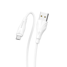 Кабель Borofone BX18 USB-A – Micro-USB (3 м · 10W · 2A) (White)
