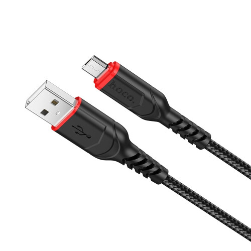 Кабель Hoco X59 USB-A – Micro-USB (1 м · 12W · 2.4A) (Black)