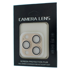 Захисне скло камери KRONOS для Apple iPhone 14 Pro (Full Protect) (Gold)